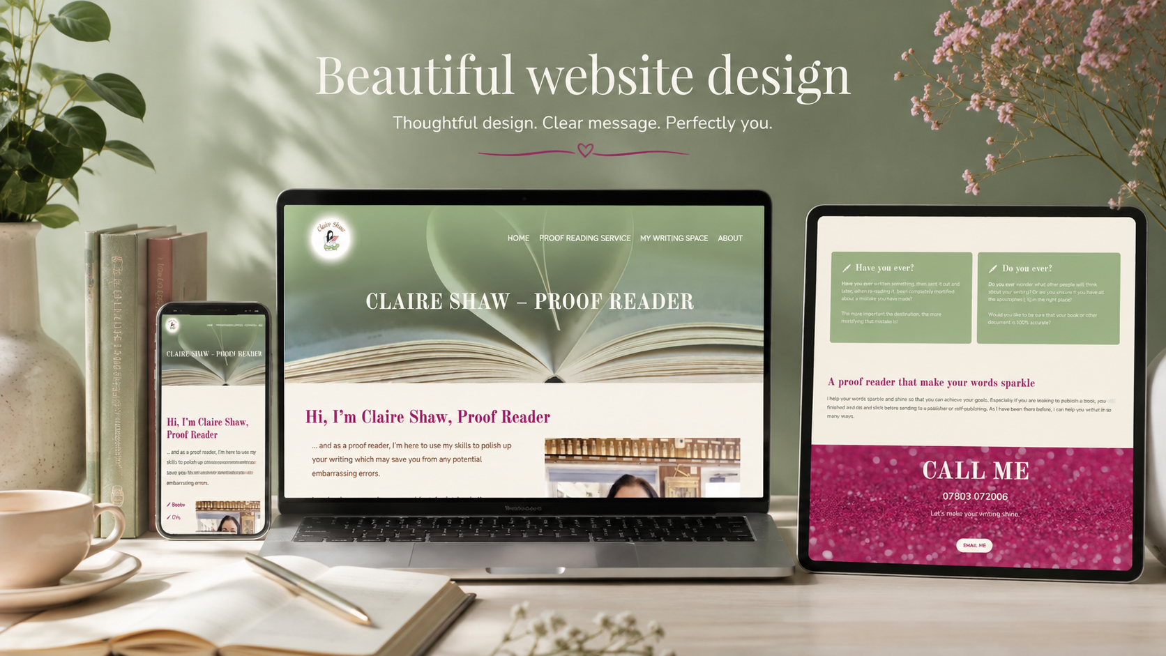 Beautiful Website Design For A Local Business